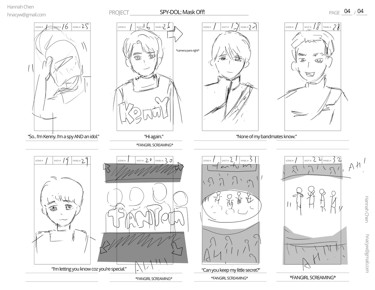 "SPY-DOL: Mask Off!" Storyboard